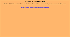Desktop Screenshot of forums.coueswhitetail.com