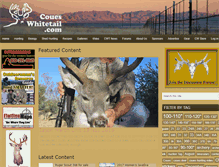 Tablet Screenshot of coueswhitetail.com